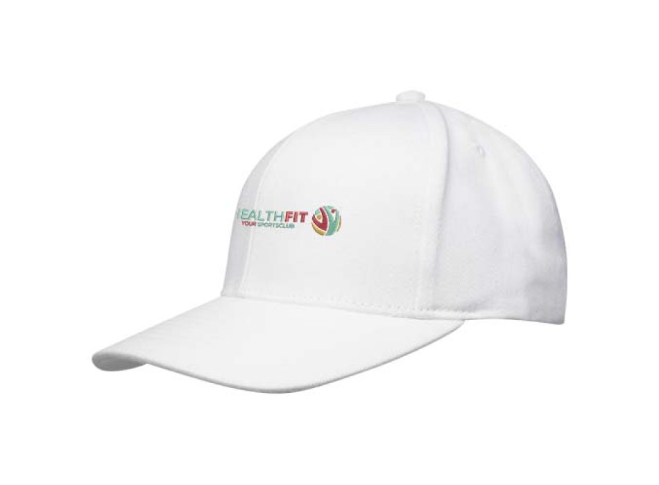 Cappellino in tessuto riciclato Aware™ a 6 pannelli Opal