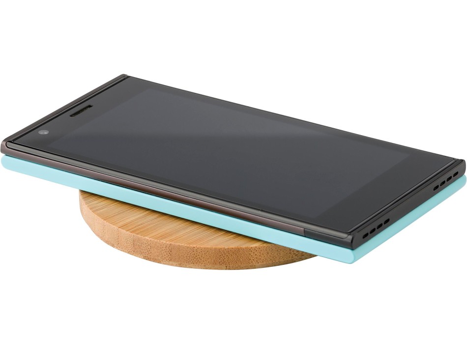 Caricabatterie wireless in bamboo Fernando