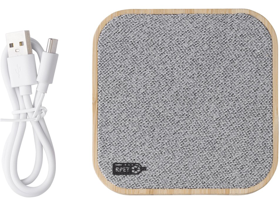 Caricabatterie wireless in bambù Moses