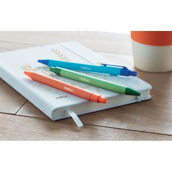 CARTOON COLOURED - Penna a sfera in PLA di mais