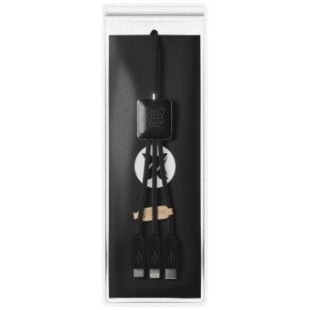 Cavo 5 in 1 con trasferimento dati in PET riciclato SCX.design C45