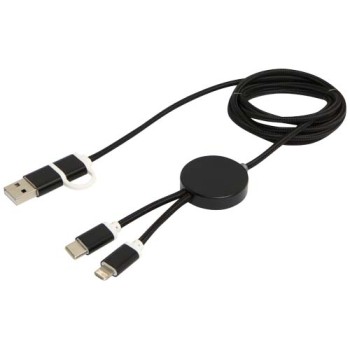 Cavo 5-in-1 in alluminio e plastica riciclata da 150 cm per la sincronizzazione dei dati e la ricarica rapida da 27 W Alasia