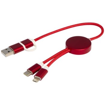 Cavo 5-in-1 in alluminio e plastica riciclata da 30 cm per la sincronizzazione dei dati e la ricarica rapida da 27 W Alasia