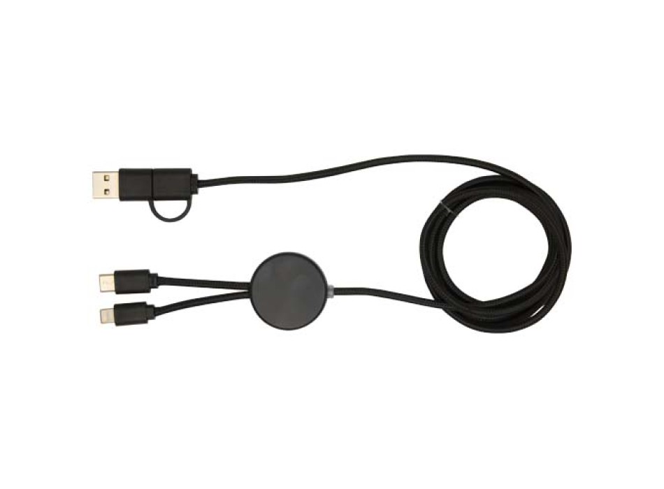 Cavo 5-in-1 in plastica riciclata da 150 cm per la sincronizzazione dei dati e la ricarica rapida da 27 W Citala