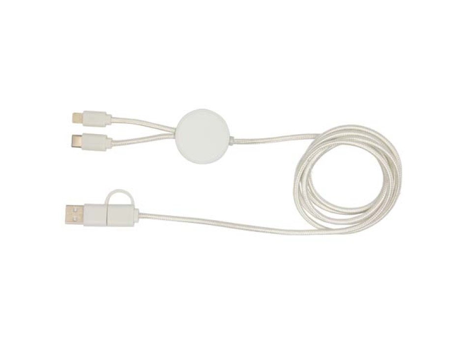 Cavo 5-in-1 in plastica riciclata da 150 cm per la sincronizzazione dei dati e la ricarica rapida da 27 W Citala