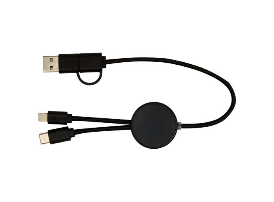 Cavo 5-in-1 in plastica riciclata da 30 cm per la sincronizzazione dei dati e la ricarica rapida da 27 W Citala