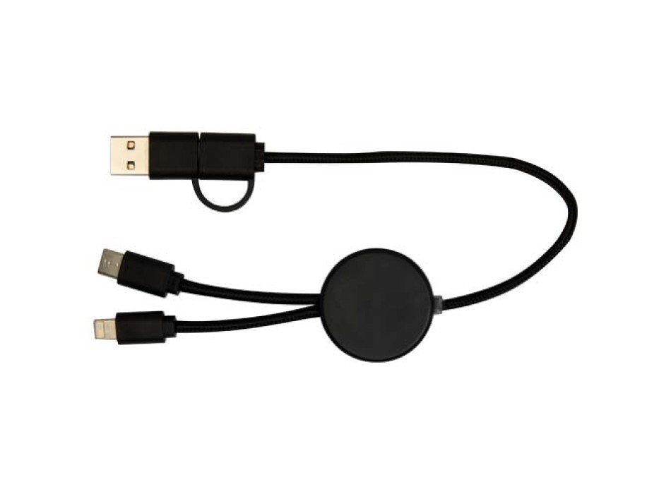 Cavo 5-in-1 in plastica riciclata da 30 cm per la sincronizzazione dei dati e la ricarica rapida da 27 W Citala