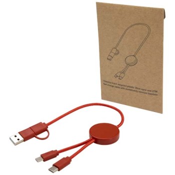 Cavo 5-in-1 in plastica riciclata da 30 cm per la sincronizzazione dei dati e la ricarica rapida da 27 W Citala