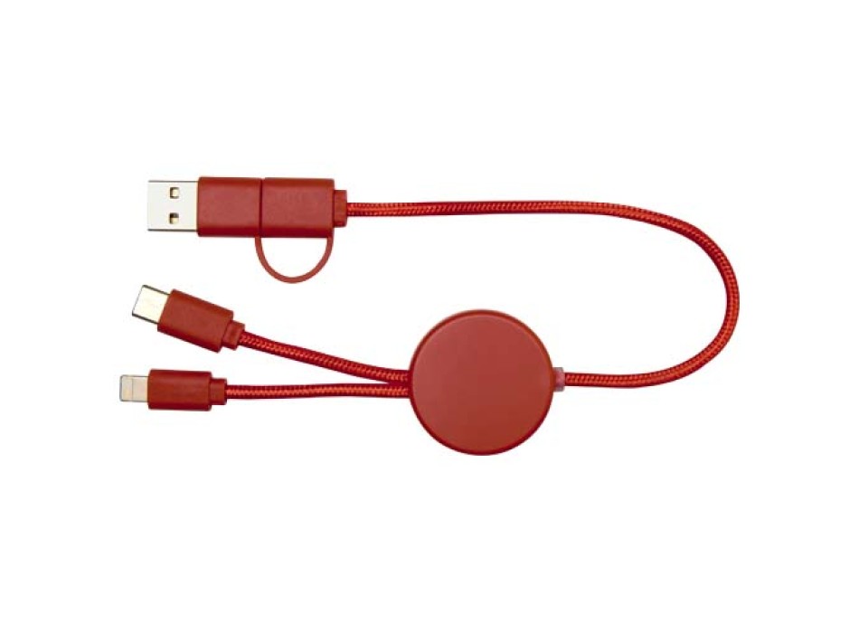 Cavo 5-in-1 in plastica riciclata da 30 cm per la sincronizzazione dei dati e la ricarica rapida da 27 W Citala