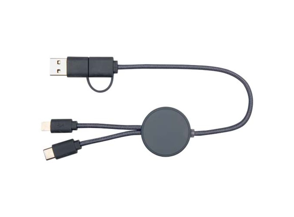 Cavo 5-in-1 in plastica riciclata da 30 cm per la sincronizzazione dei dati e la ricarica rapida da 27 W Citala