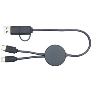 Cavo 5-in-1 in plastica riciclata da 30 cm per la sincronizzazione dei dati e la ricarica rapida da 27 W Citala