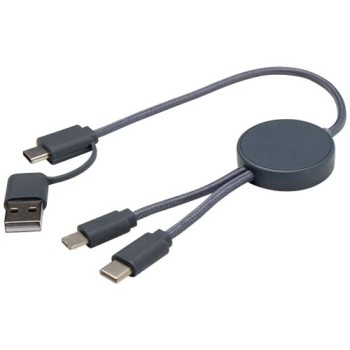 Cavo 5-in-1 in plastica riciclata da 30 cm per la sincronizzazione dei dati e la ricarica rapida da 27 W Citala