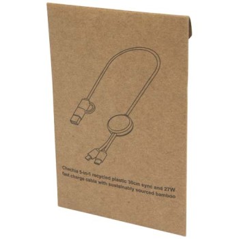 Cavo 5-in-1 in plastica riciclata da 30 cm per la sincronizzazione dei dati e la ricarica rapida da 27 W Citala