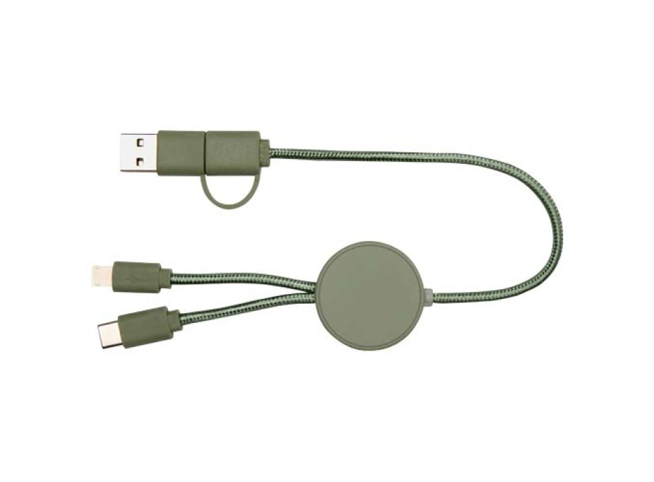 Cavo 5-in-1 in plastica riciclata da 30 cm per la sincronizzazione dei dati e la ricarica rapida da 27 W Citala