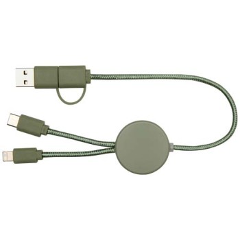 Cavo 5-in-1 in plastica riciclata da 30 cm per la sincronizzazione dei dati e la ricarica rapida da 27 W Citala