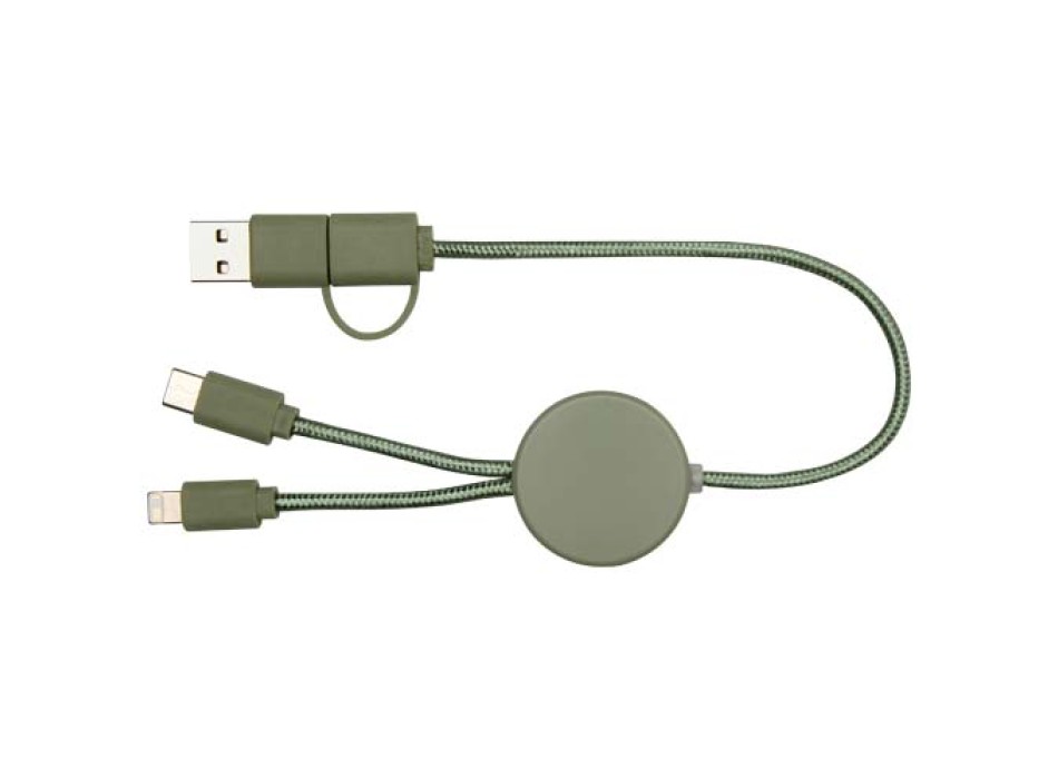 Cavo 5-in-1 in plastica riciclata da 30 cm per la sincronizzazione dei dati e la ricarica rapida da 27 W Citala