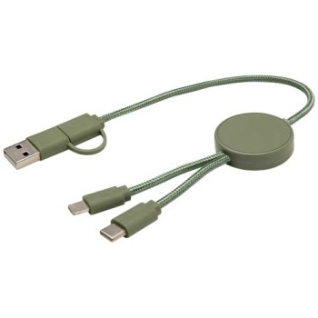 Cavo 5-in-1 in plastica riciclata da 30 cm per la sincronizzazione dei dati e la ricarica rapida da 27 W Citala