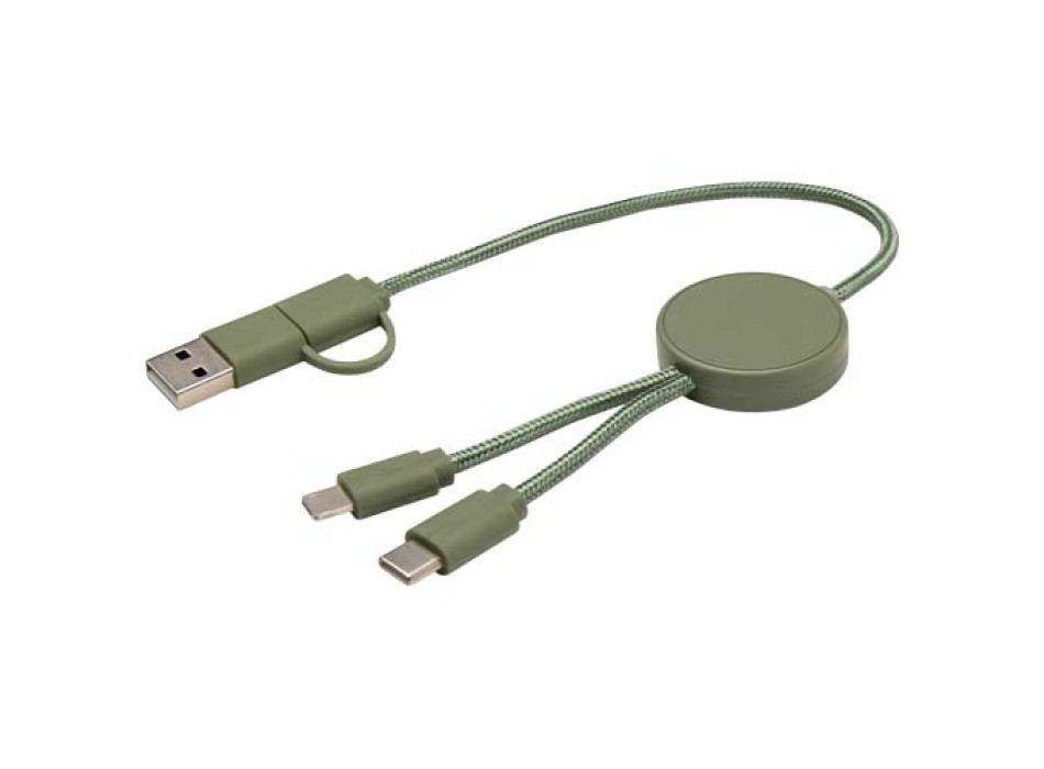 Cavo 5-in-1 in plastica riciclata da 30 cm per la sincronizzazione dei dati e la ricarica rapida da 27 W Citala