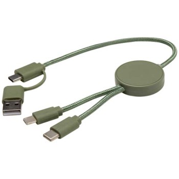 Cavo 5-in-1 in plastica riciclata da 30 cm per la sincronizzazione dei dati e la ricarica rapida da 27 W Citala