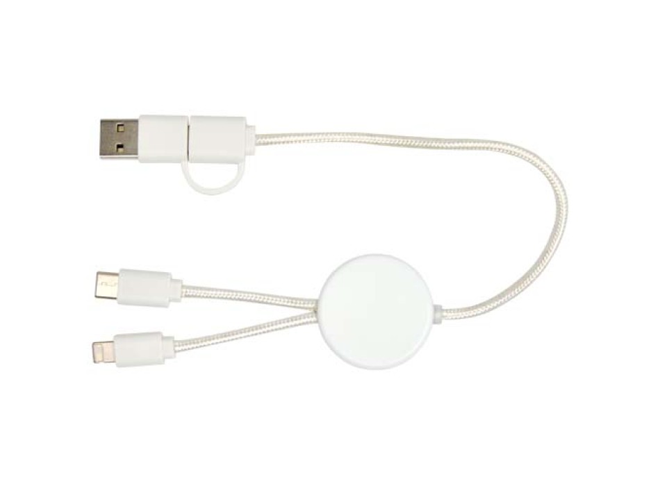 Cavo 5-in-1 in plastica riciclata da 30 cm per la sincronizzazione dei dati e la ricarica rapida da 27 W Citala