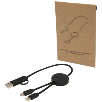 Cavo 5-in-1 in plastica riciclata da 30 cm per la sincronizzazione dei dati e la ricarica rapida da 27 W Citala