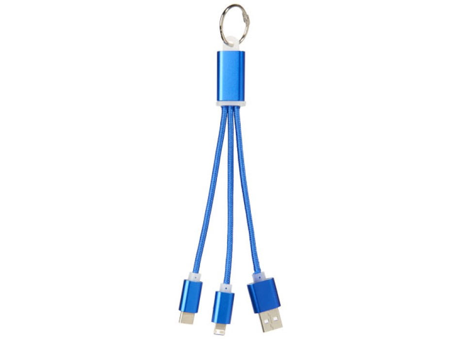 Cavo di ricarica 3 in 1 Metal con clip