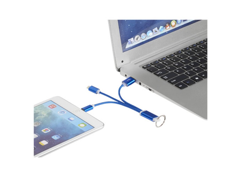 Cavo di ricarica 3 in 1 Metal con clip