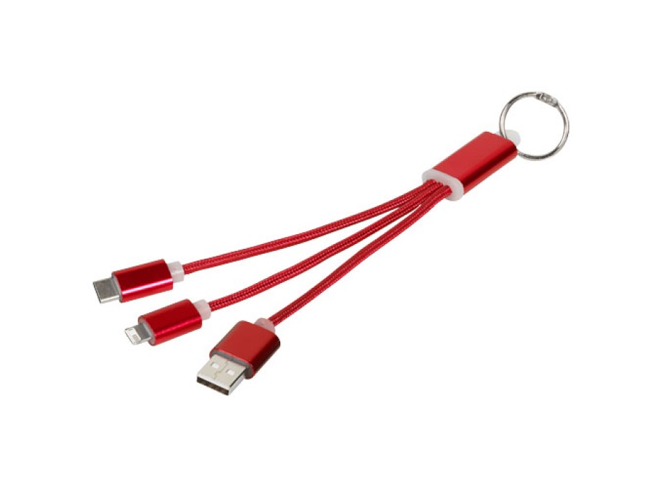 Cavo di ricarica 3 in 1 Metal con clip