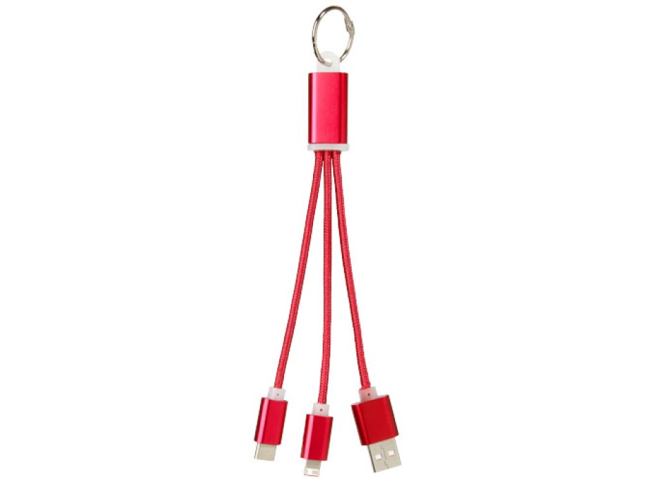 Cavo di ricarica 3 in 1 Metal con clip