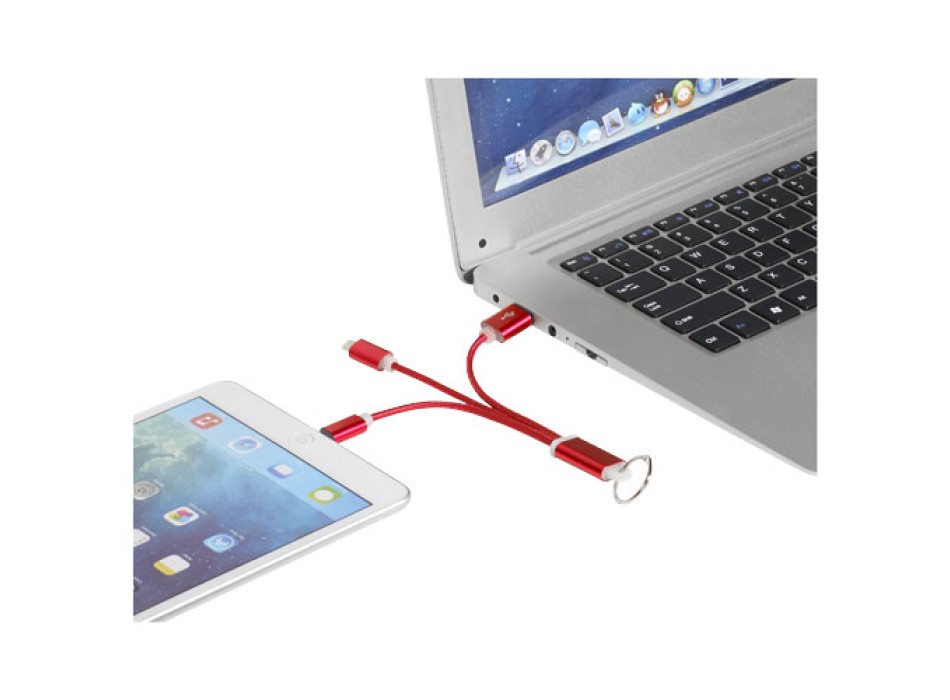 Cavo di ricarica 3 in 1 Metal con clip
