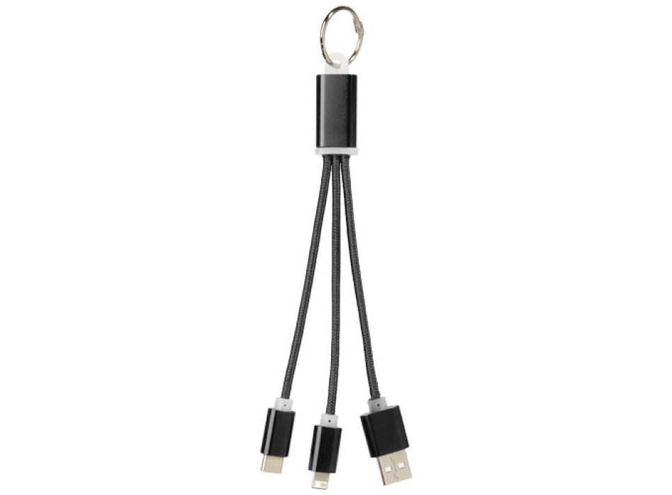 Cavo di ricarica 3 in 1 Metal con clip