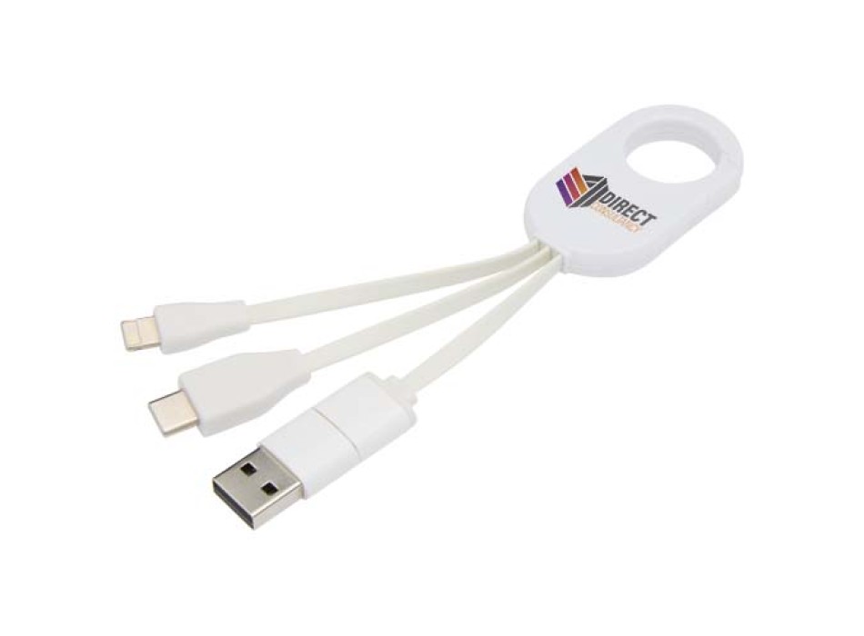 Cavo di ricarica 4-in-1 in alluminio riciclato Troop