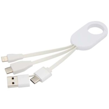 Cavo di ricarica 4-in-1 in alluminio riciclato Troop