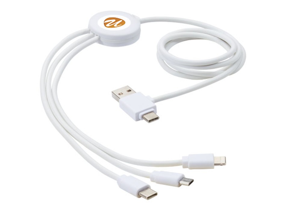 Cavo di ricarica 5 in 1 con additivo antibatterico Pure