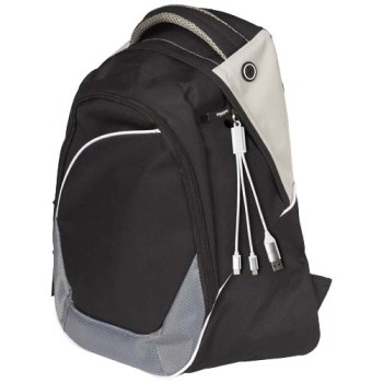 Cavo di ricarica in alluminio riciclato 4 in 1 con portachiavi Metal