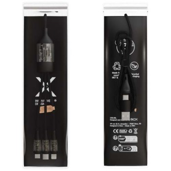Cavo di ricarica rapida 5 in 1 da 100 W/5 A con display digitale SCX.design C50