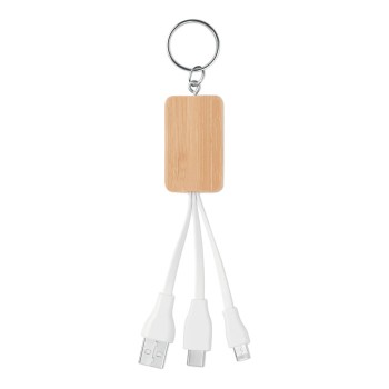 CLAUER - Cavo 3 in 1 in bamboo