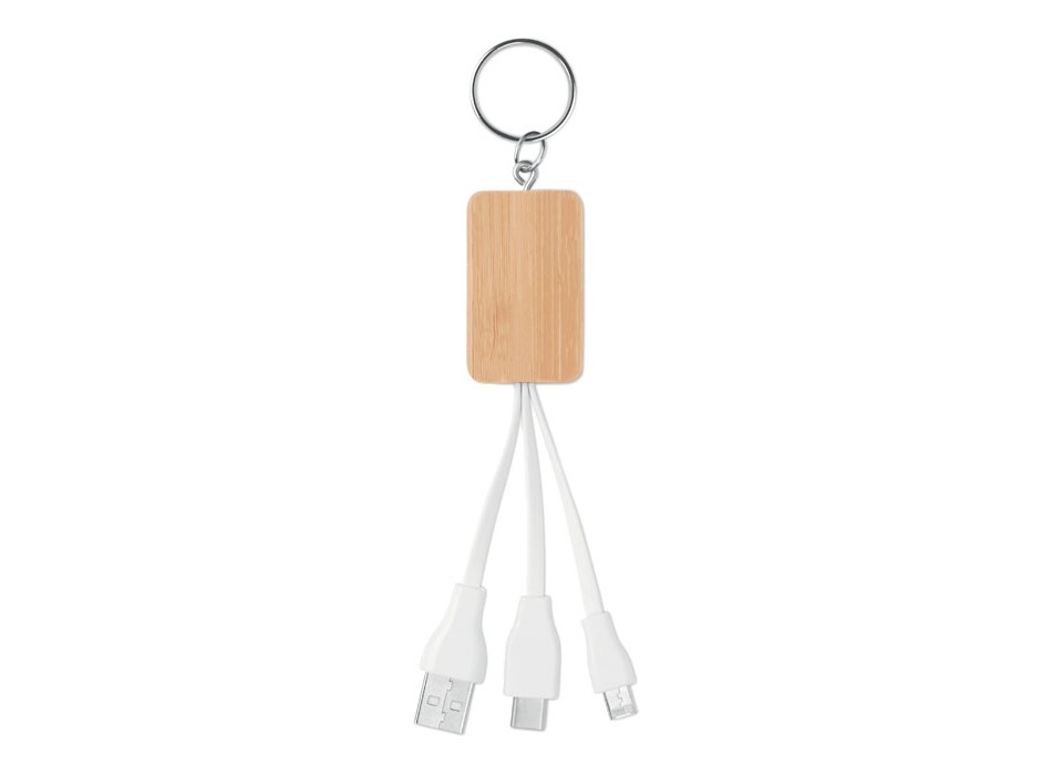 CLAUER - Cavo 3 in 1 in bamboo