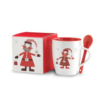 CLAUS - Tazza con cucchiaino integrato