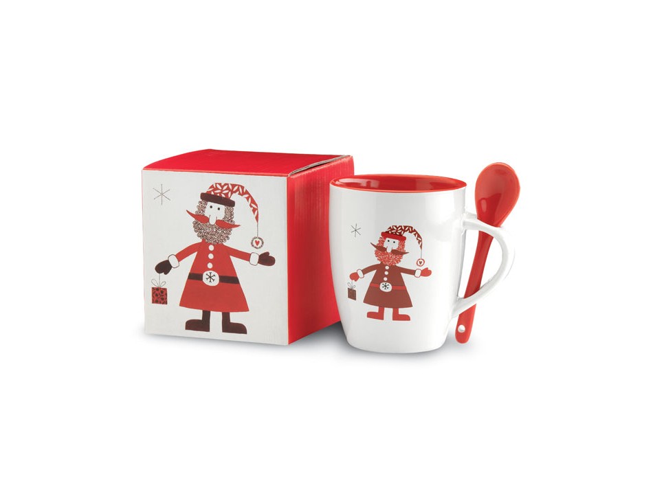 CLAUS - Tazza con cucchiaino integrato