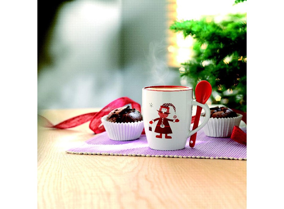 CLAUS - Tazza con cucchiaino integrato