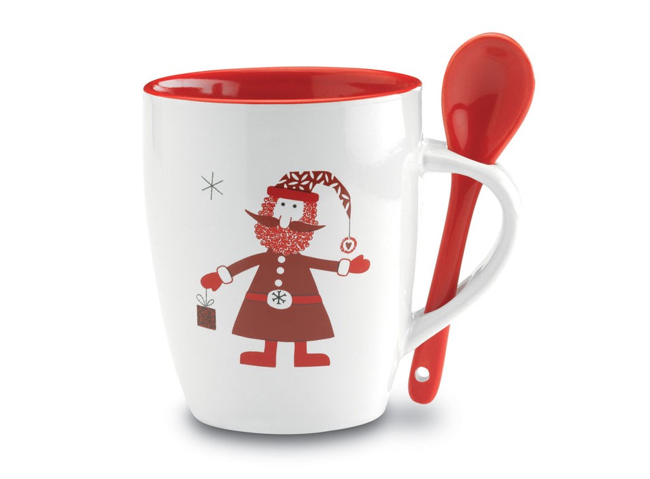 CLAUS - Tazza con cucchiaino integrato
