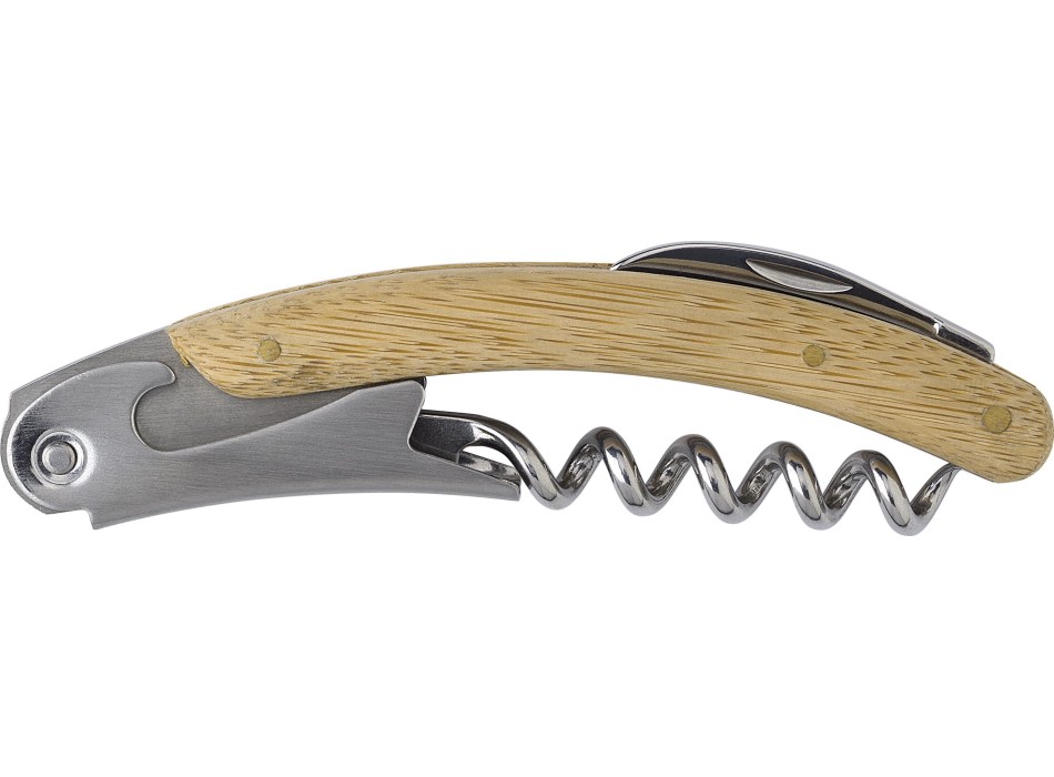 Coltello da cameriere, in bamboo e acciaio inox Lenny