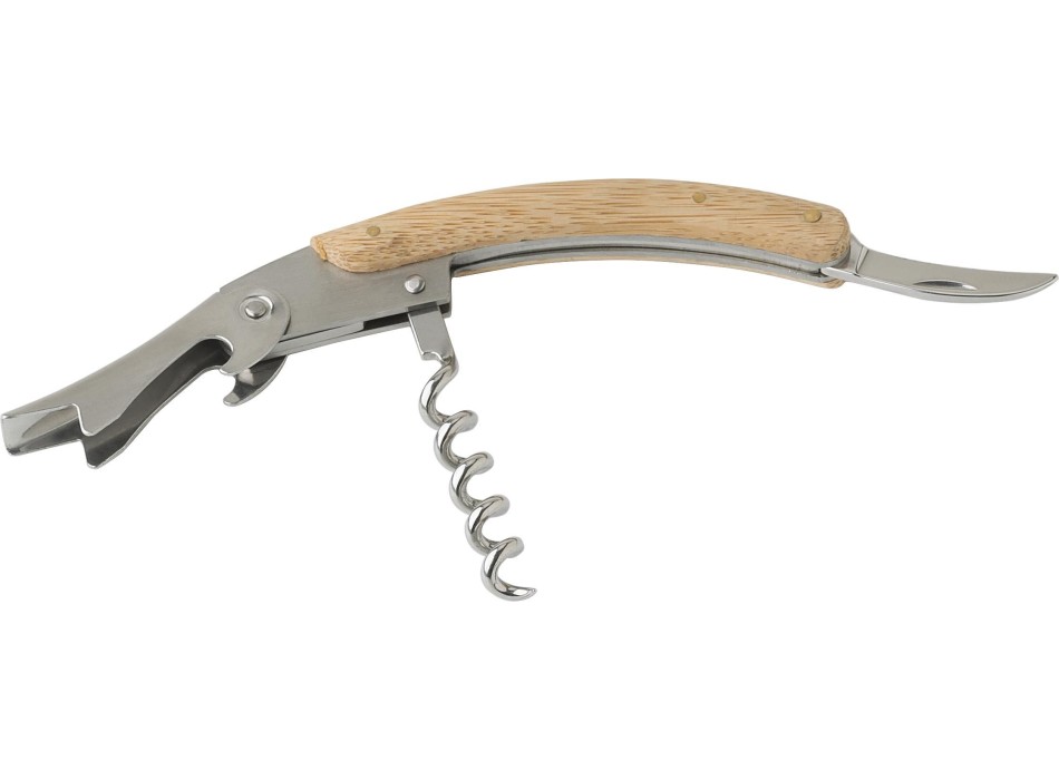 Coltello da cameriere, in bamboo e acciaio inox Lenny