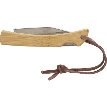 Coltello pieghevole in acciaio inox e bambù Beckett
