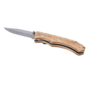 Coltello tascabile Dave in legno con clip per cintura