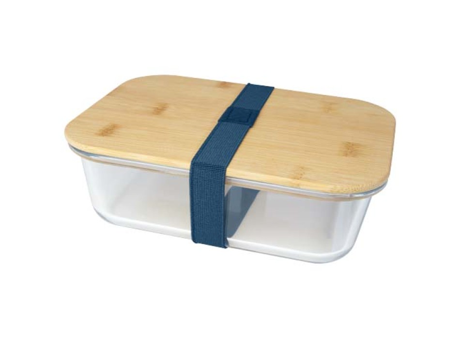 Contenitore per pranzo Roby di vetro con coperchio in bambù