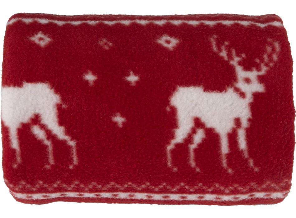 Coperta in pile a tema natalizio con renne design Jane
