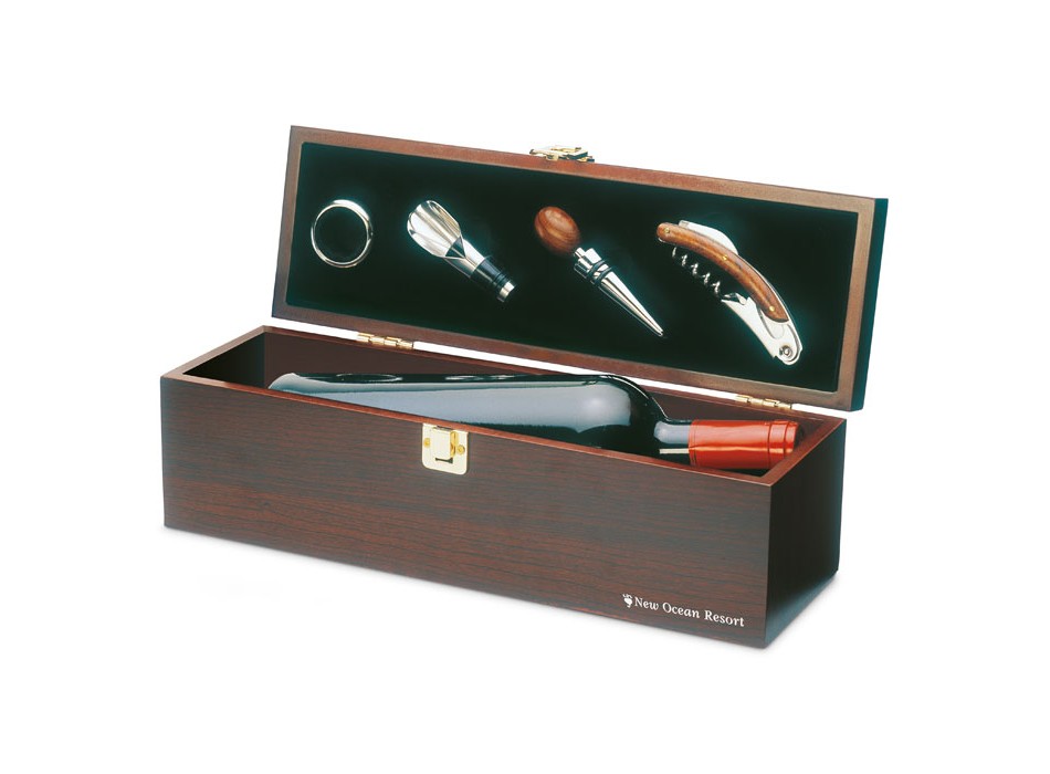COSTIERES - Set vino in legno