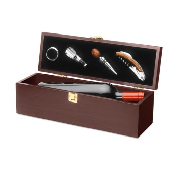 COSTIERES - Set vino in legno
